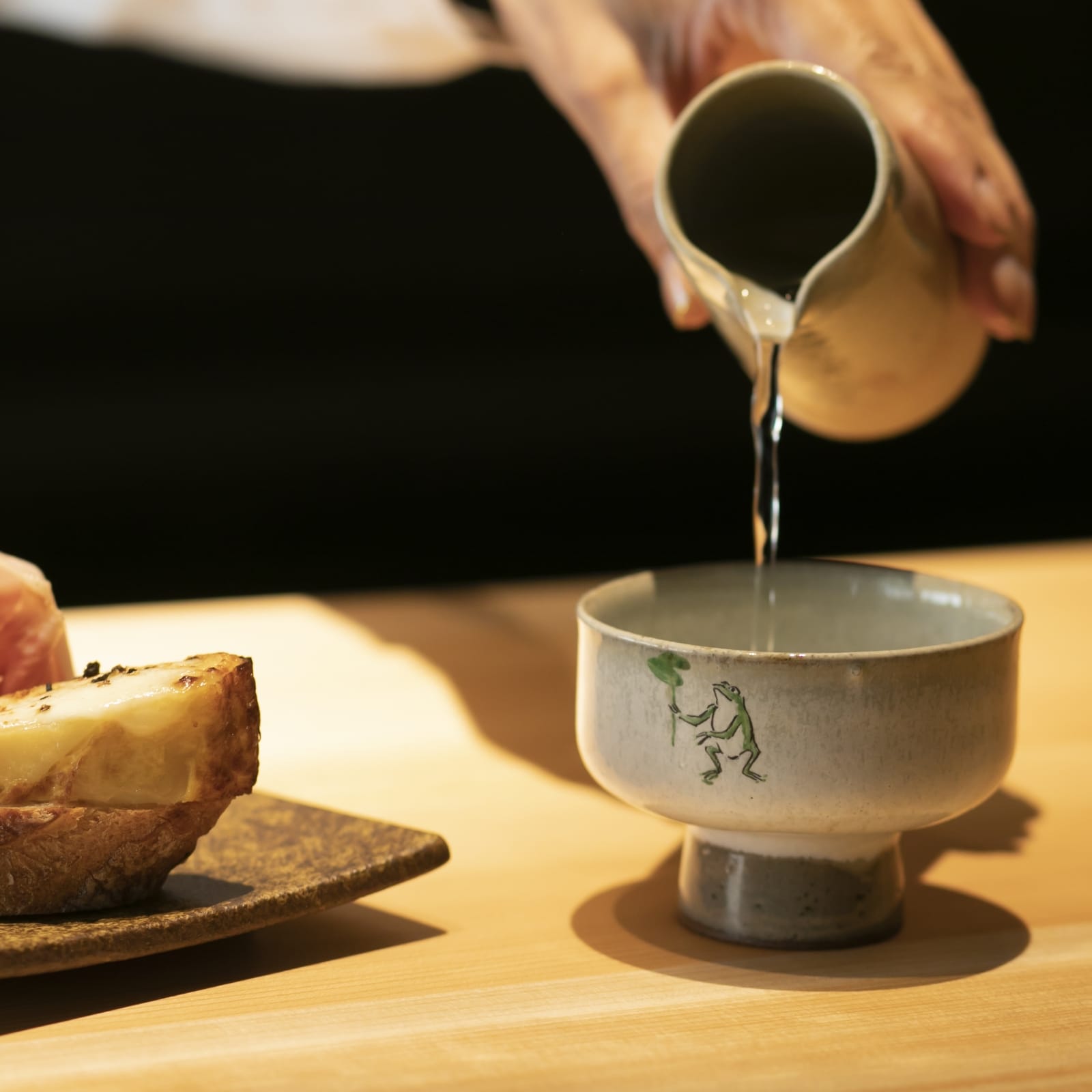 大塩正人窯 大塩正巳 / 奈良市 / 粉引茶碗 / 赤膚焼